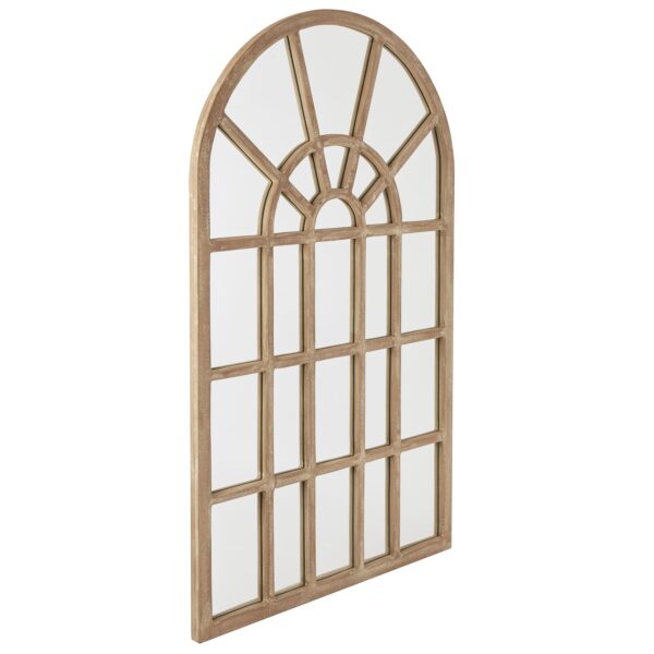 Copgrove Collection Arched Paned Wall Mirror - Image 2