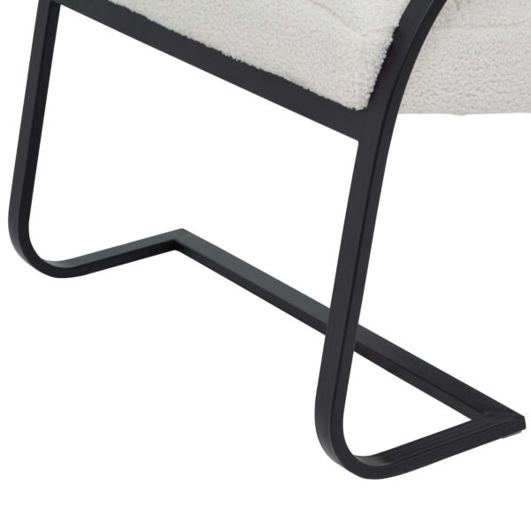 Boucle Ribbed Ark Chair - Image 5