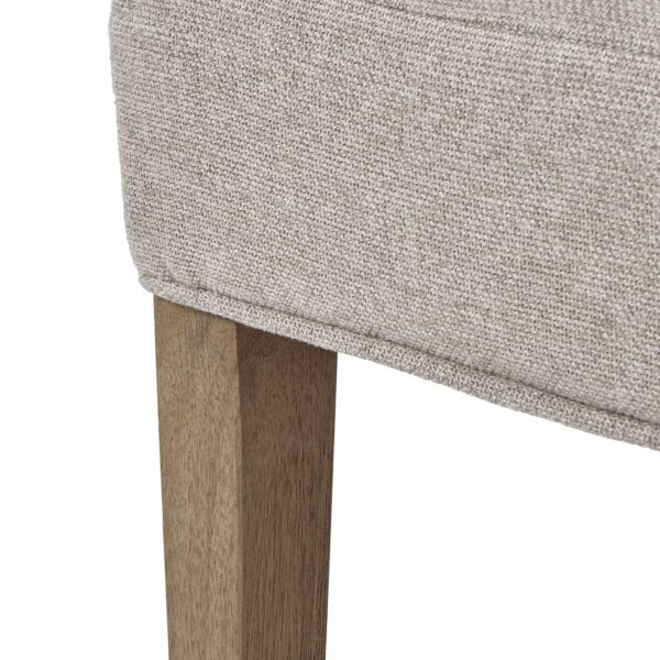 Brockham Oatmeal Twill Dining Chair - Image 4