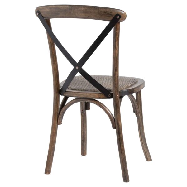 Cross Back Dining Chair - Image 3