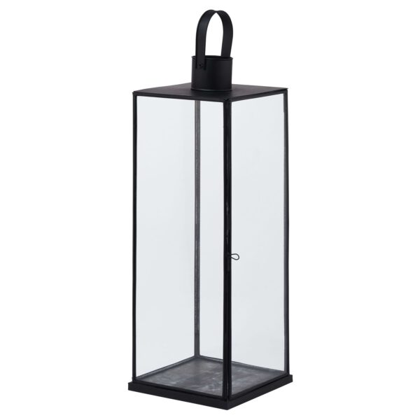 Flat Top Medium Black Lantern