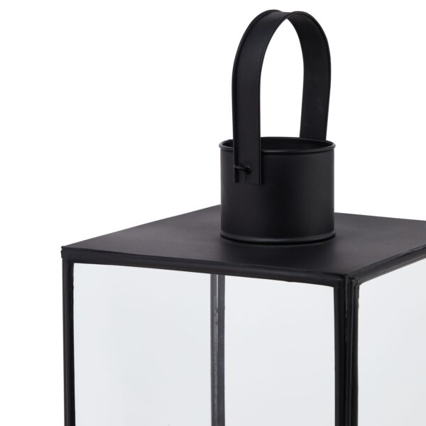 Flat Top Small Black Lantern - Image 2