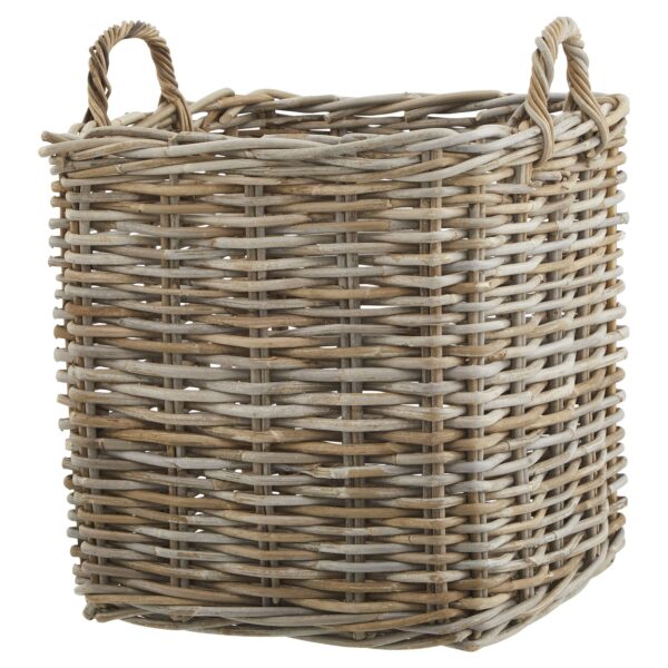 Set of 3 Square Kubu Rattan Storage Baskets - Image 3