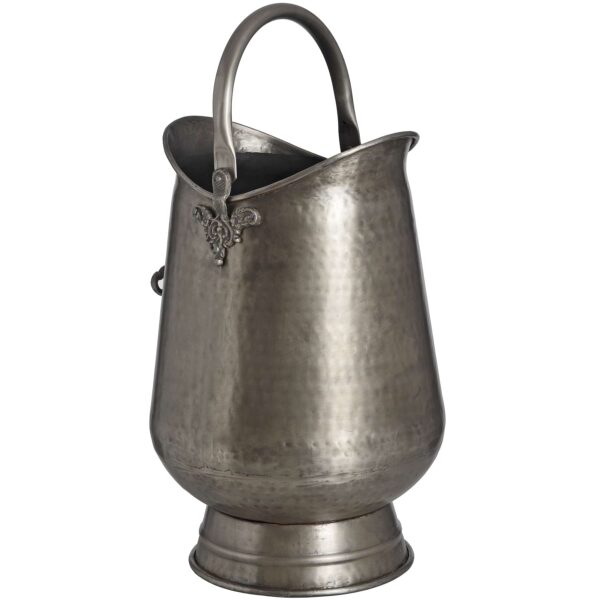 Antique Pewter Coal Bucket - Image 3