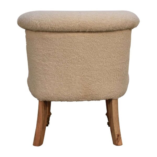 Boucle Cream Accent Chair - Image 8