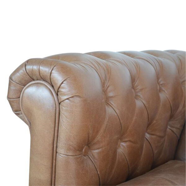 Buffalo Leather Chesterfield Sofa - Image 3