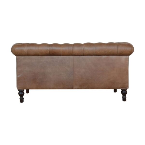 Buffalo Leather Chesterfield Sofa - Image 4