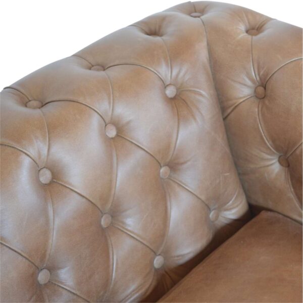 Buffalo Leather Chesterfield Sofa - Image 7