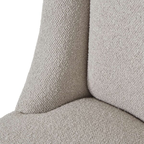 Compton Oatmeal Twill Dining Chair - Image 5