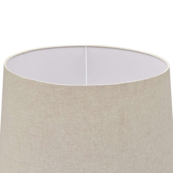 Delaney Grey Droplet Floor Lamp With Linen Shade - Image 4