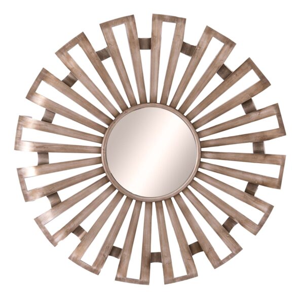 Evi Antique Silver Sunburst Mirror - Image 2