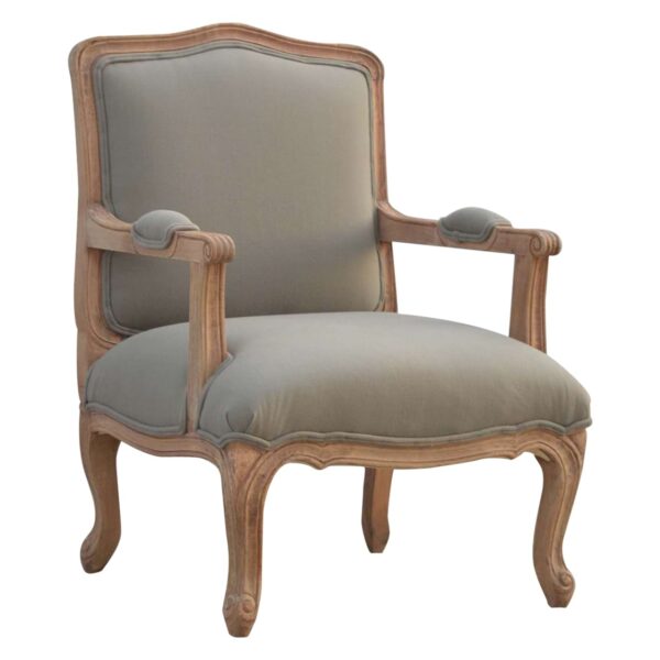 French Style Upholstered Armchair