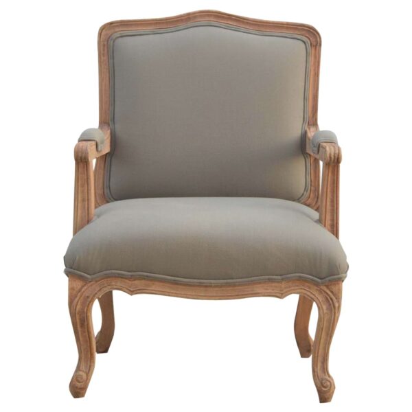 French Style Upholstered Armchair - Image 3