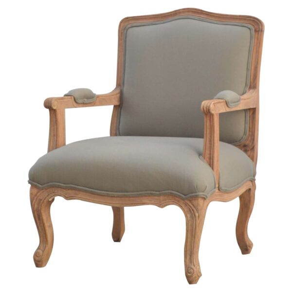 French Style Upholstered Armchair - Image 2