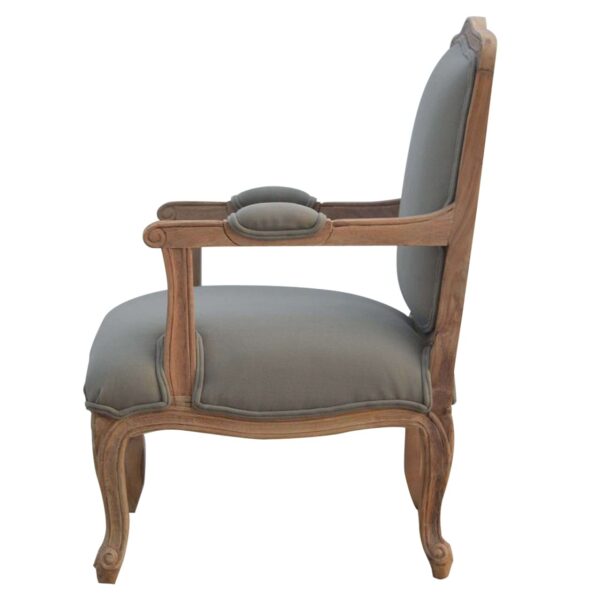 French Style Upholstered Armchair - Image 7