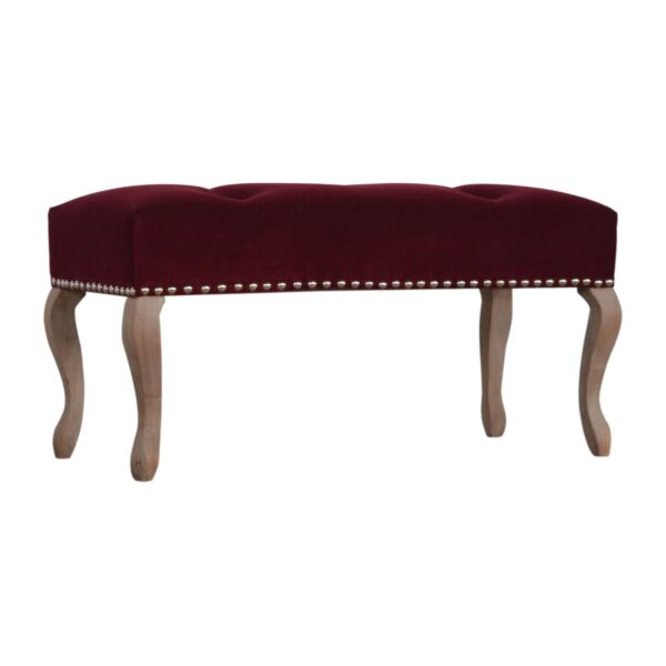 French Style Red Wine Bench - Image 3