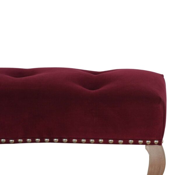 French Style Red Wine Bench - Image 4