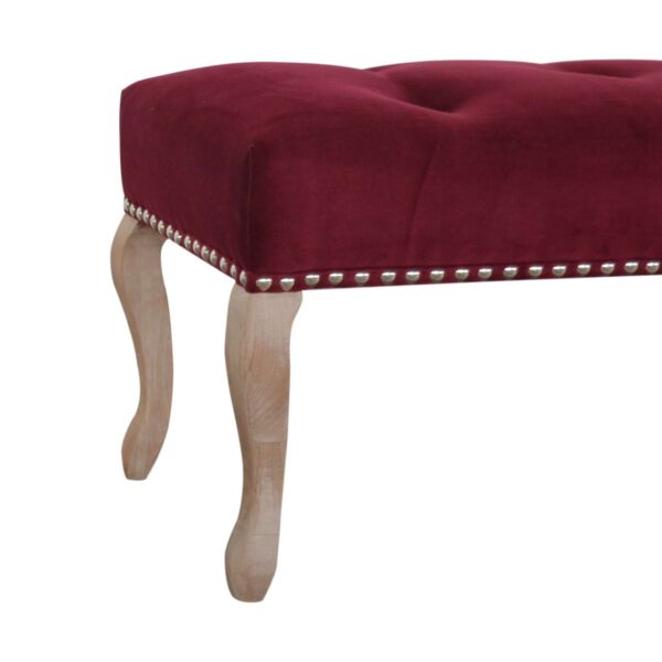 French Style Red Wine Bench - Image 5