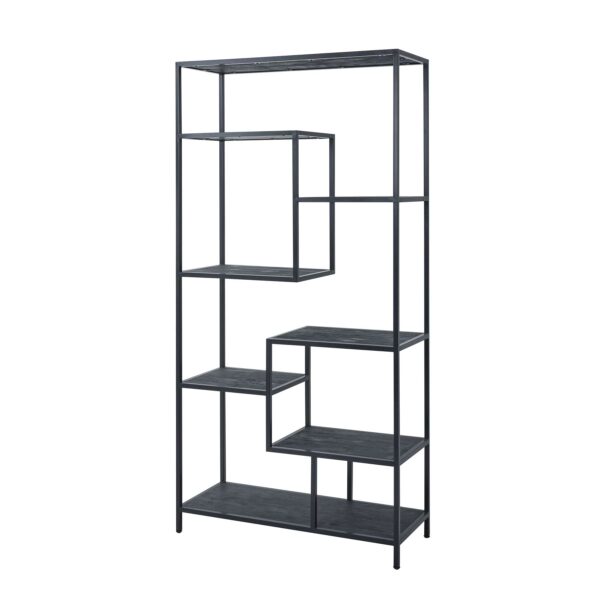 Large Black Metal Multi Shelf Unit - Image 2