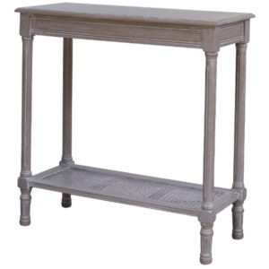 The Serene Collection Rattan Console Table