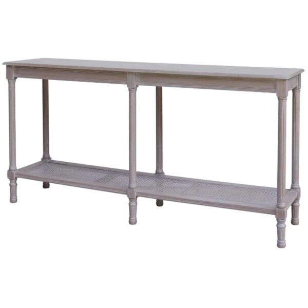 The Serene Collection Large Rattan Console Table