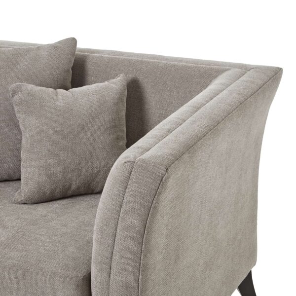 Vesper Taupe Cushion Back Snuggle Chair - Image 2