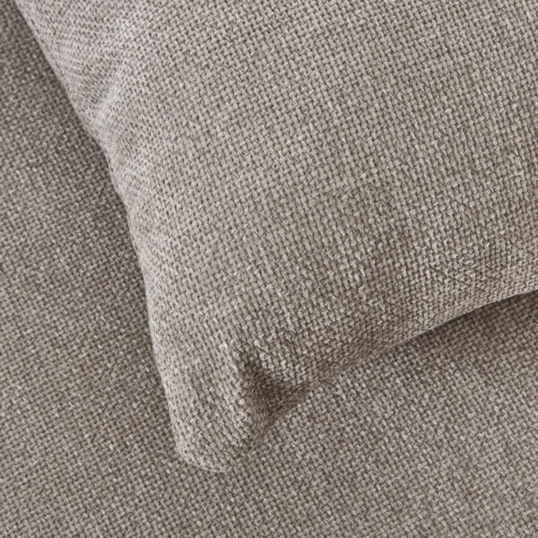 Vesper Taupe Cushion Back Three Seater Sofa - Image 6