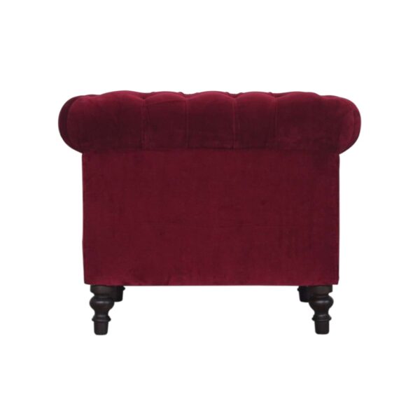 Red Wine Chesterfield Armchair - Image 7